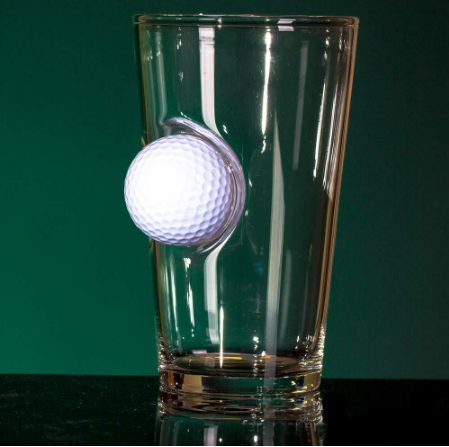 Vaso para Cerveza con bola de golf