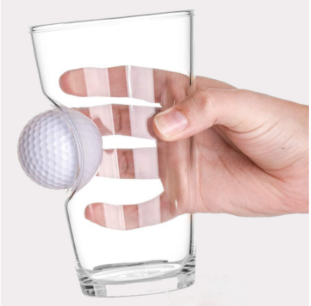 Vaso para Cerveza con bola de golf