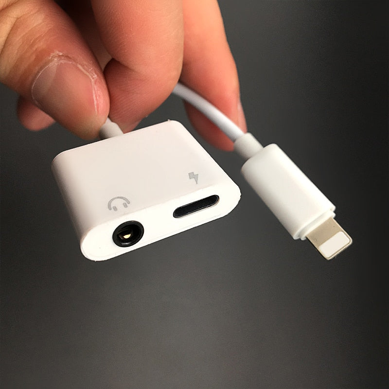 Adaptador para iPhone cargador y auxiliar