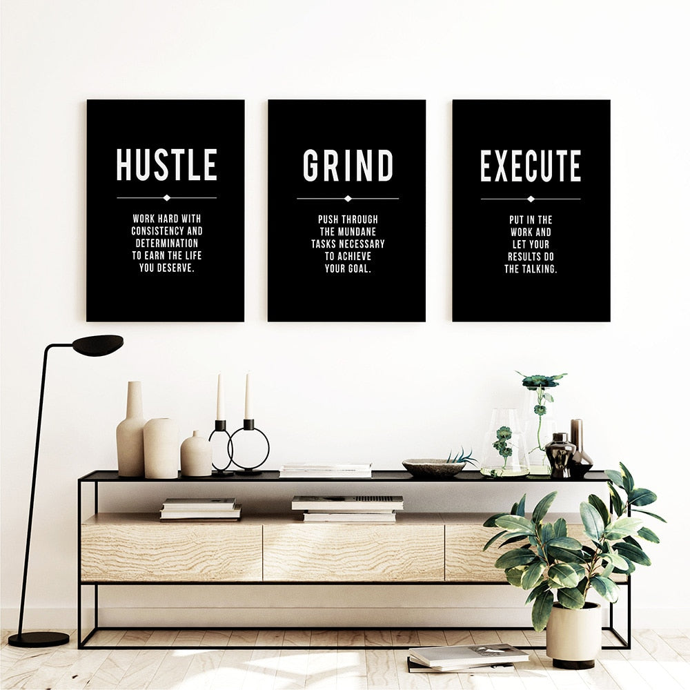 Wall Art Poster Hustle