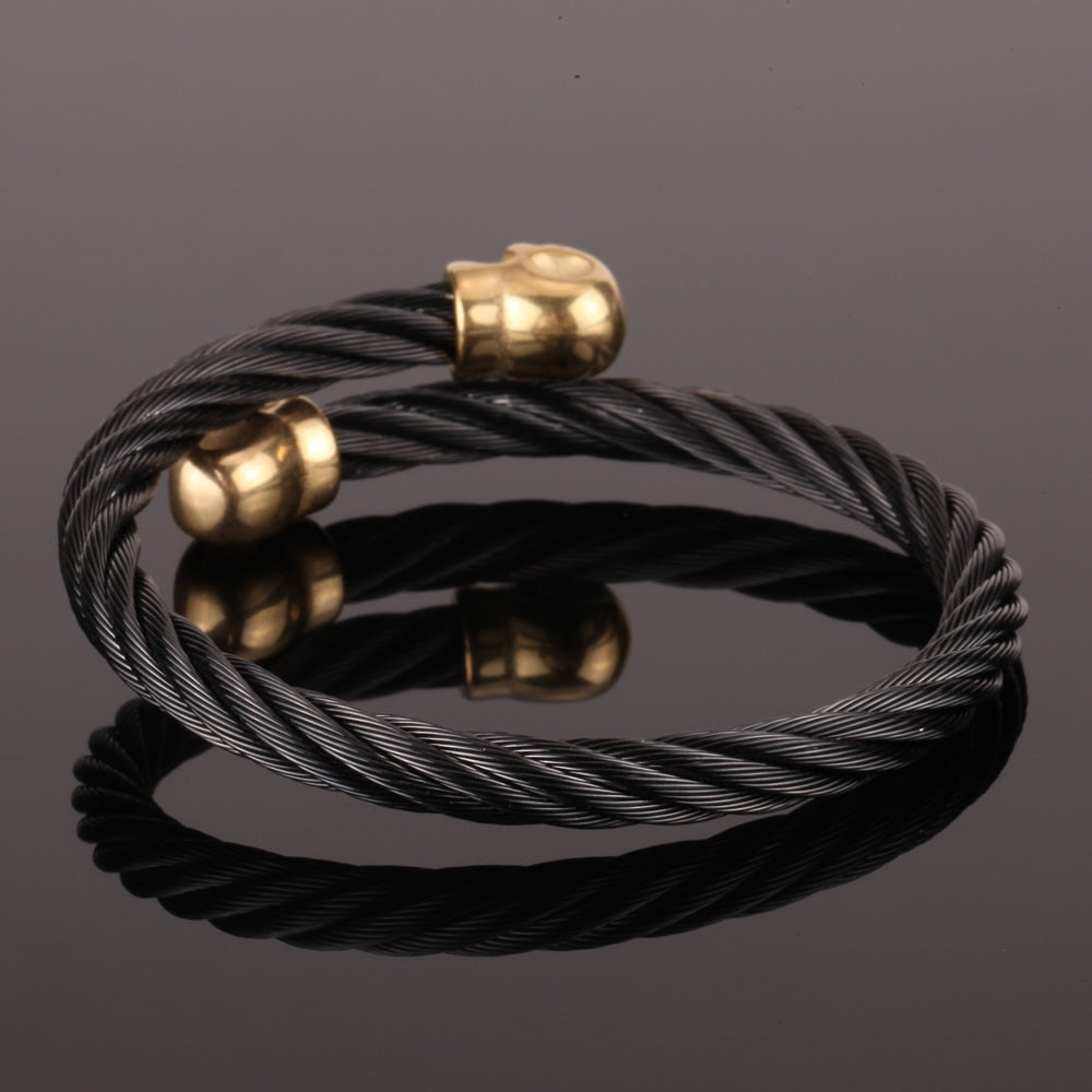 Pulsera para hombre en forma de alambre