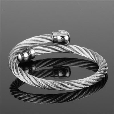 Pulsera para hombre en forma de alambre