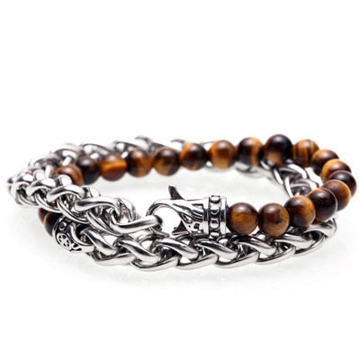 Pulsera doble para hombre