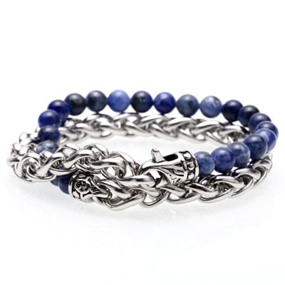 Pulsera doble para hombre